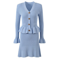 Strickkleid mit Juwelenknöpfen - Mireille