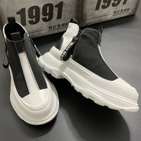 Urbane Plateau-Turnschuhe mit Kontrast - Darek