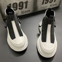 Urbane Plateau-Turnschuhe mit Kontrast - Darek