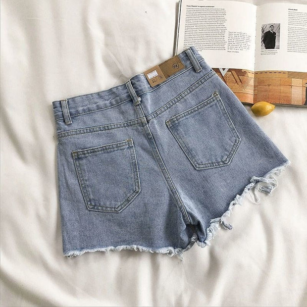 Jeansshorts für Frauen mit ausgefranstem Effekt - Estelle