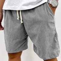 Lässige Cord-Shorts für Männer, mittelgroße, lockere Passform - Eland
