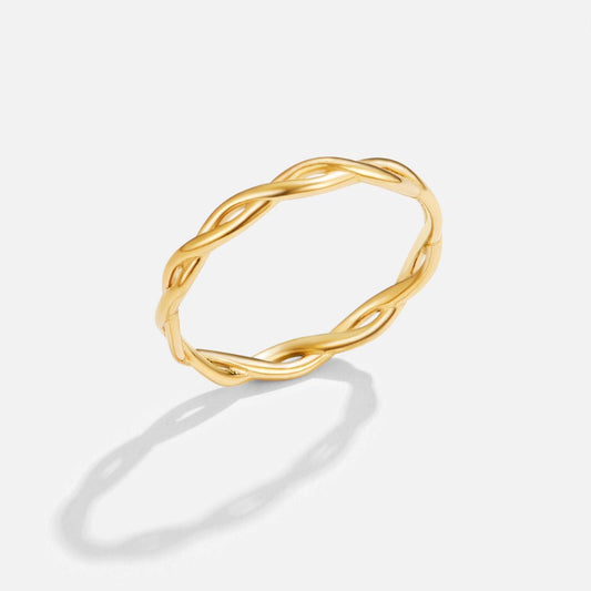 Damenring Mit Unendlichkeitssymbol Aus Gold Elegantes Minimalistisches Schmuckstück Von Elisa