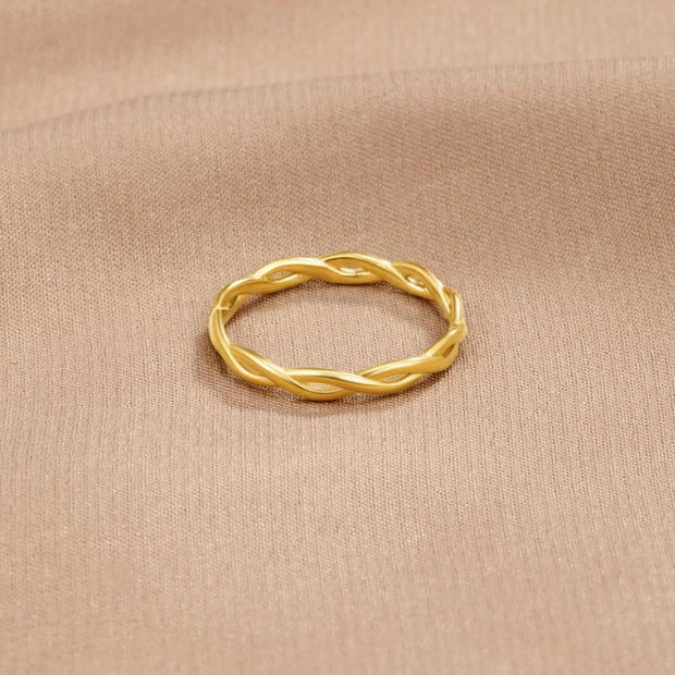 Damenring Mit Unendlichkeitssymbol Aus Gold Elegantes Minimalistisches Schmuckstück Von Elisa