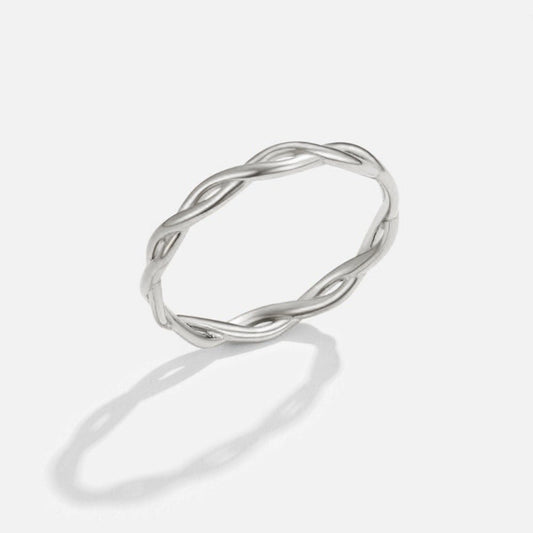 Damenring Mit Unendlichkeitssymbol Aus Silber Leonor – Eleganter Minimalistischer Schmuck Für Alltag Und Besondere Anlässe