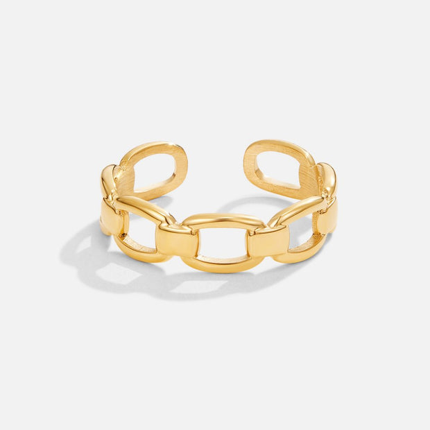 Damenkette Nativität Modernes Offenes Gliederketten Design Goldbeschichtung Minimalistischer Stil Vielseitig Tragbar