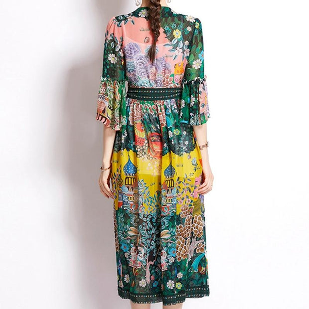 Virana - Vintage Chiffon Kleid