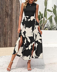 Salara - Elegantes geteiltes Kleid mit Blumenmuster