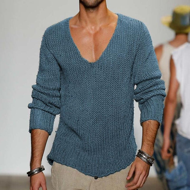 Talon - Herren Pullover Mit V Ausschnitt Und Strickmuster