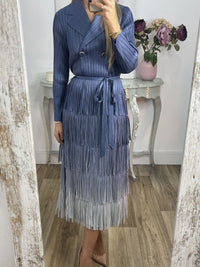Franschas - Fransen-Spitzenkleid mit Farbverlauf