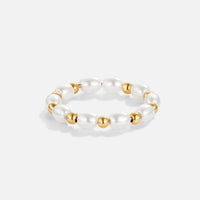 Perlenring Für Damen Mit Süßwasserperle Und Goldfinish Josefa Eleganter Minimalistischer Schmuck
