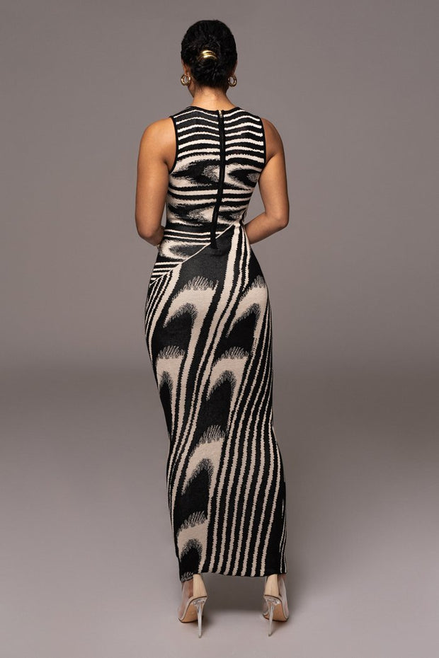 Kay Maxi-Strickkleid mit Rundhalsausschnitt