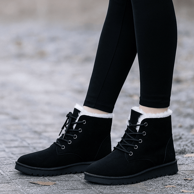 Winterstiefel mit Samtbezug - Alvine