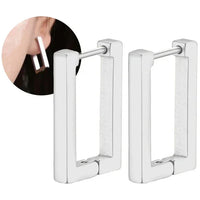 Ohrstecker Quadratische Eleganz Talisa Geometrische Minimalistische Ohrringe Mit Poliertem Gold Finish Reflektieren Licht