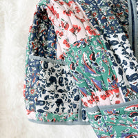 Hazel gesteppte Patchwork-Jacke