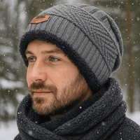 Unisex Beanie mit Doppelmantel-Effekt - Taelion