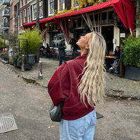 Oversize-Lederjacke im urbanen Stil