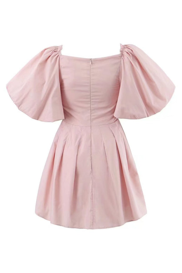 Lydia - Minikleid mit Schleife und Puffärmeln