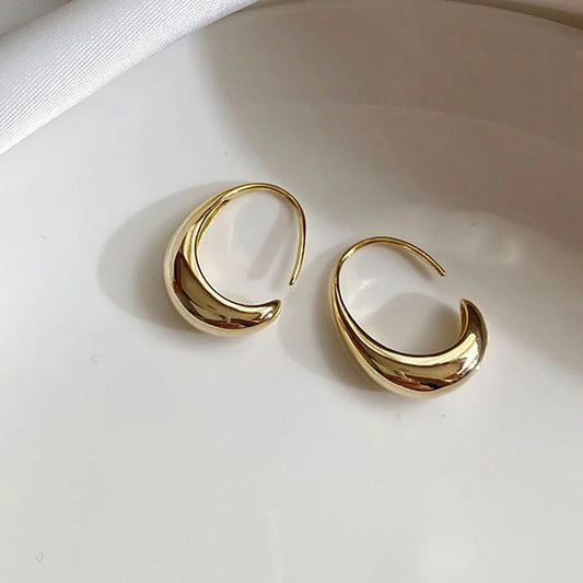 Ohrringe Mit Gebogenen Kreisen Michela Minimalistischer Schmuck Für Elegante Harmonie