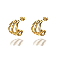 Felice Creolen Ohrringe Ludovica Modische Damen Accessoire Mit Goldoptik Und Bunten Herzen