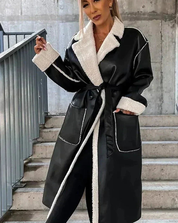 Lederjacke mit praktischen Taschen