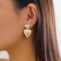 Herz Duett Ohrringe Nylah Romantisch Modern Spiegelglanz Voluminöse Silhouette Vielseitig Elegant