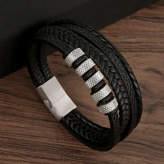 Regal Vintage Luxuslederarmband Hochwertiges Lederarmband Für Casual Und Festliche Anlässe Stilvolles Fashion Accessoire