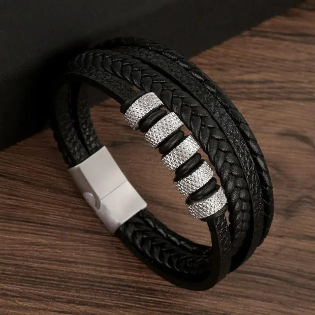 Regal Vintage Luxuslederarmband Hochwertiges Lederarmband Für Casual Und Festliche Anlässe Stilvolles Fashion Accessoire