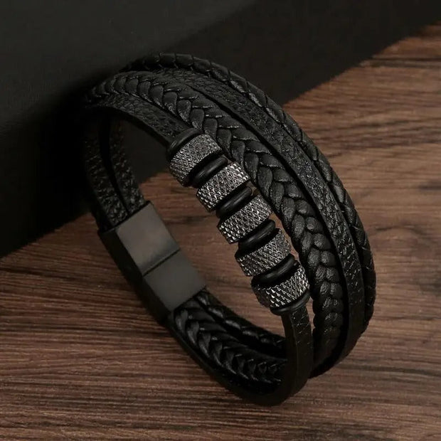 Regal Vintage Luxuslederarmband Hochwertiges Lederarmband Für Casual Und Festliche Anlässe Stilvolles Fashion Accessoire