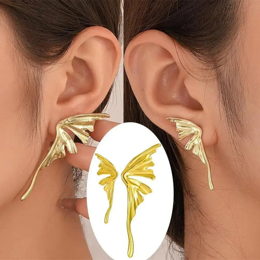 Ohrringe Alati Meraviglie Julia Flügeldesign Skulpturaler Ohrschmuck Mit Metallfinish Und Elegantem Leuchten