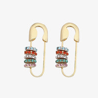 Funkelnde Pindrops Ohrringe Noemi Roségold Finish Modernes Elegantes Design Mit Zierlichen Steinchen