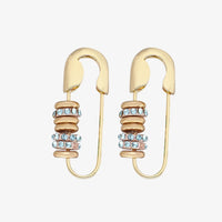 Pindrops Glänzende Ohrringe Rosé Finish Mit Kleinen Steinchen Für Modernen Schmuck Mit Persönlichkeit