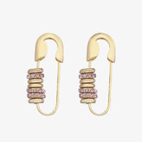 Funkelnde Pindrops Ohrringe Noemi Roségold Finish Modernes Elegantes Design Mit Zierlichen Steinchen