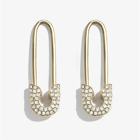 Martina Kristall Tropfen Ohrringe Elegante Lange Tropfenform Mit Goldener Basis Und Glitzernden Kristallen