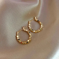 Ohrstecker Hoop Ohrringe Mit Glänzenden Kreisen Elegantes Leuchtendes Kreisdesign Celestine