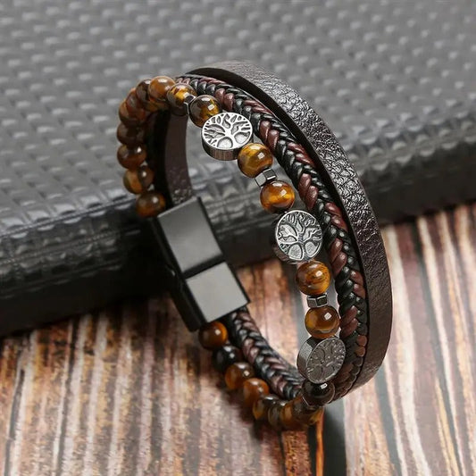 Elysian Vintage Luxuslederarmband Stilvolles Accessoire Für Elegante Outfits Und Festliche Anlässe