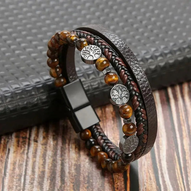 Elysian Vintage Luxuslederarmband Stilvolles Accessoire Für Elegante Outfits Und Festliche Anlässe