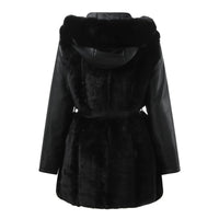 Stilvolle Kunstlederjacke mit Kunstfellkragen