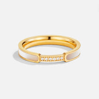 Ring Für Damen Mit Perle Und Kristalle Mit Goldfarbener Struktur Moderner Und Raffinierter Stil Yasmin