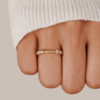 Ring Für Damen Mit Perle Und Kristalle Mit Goldfarbener Struktur Moderner Und Raffinierter Stil Yasmin