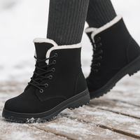 Damen-Stiefeletten mit Plüsch-Effekt - Lirenne