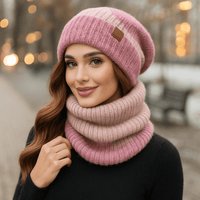 Weiche Wintermütze und Schal für Damen - Alvyn