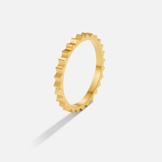 Goldring Für Damen Sofia Eleganter Minimalistischer Schmuck Mit Geometrischem Design Und Glänzende Polierte Oberfläche