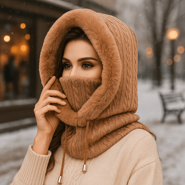 Kapuzenschal für Frauen Winterschal - Elrian