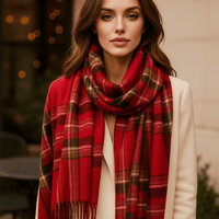 Karierter Damenschal, weich und elegant - Liora