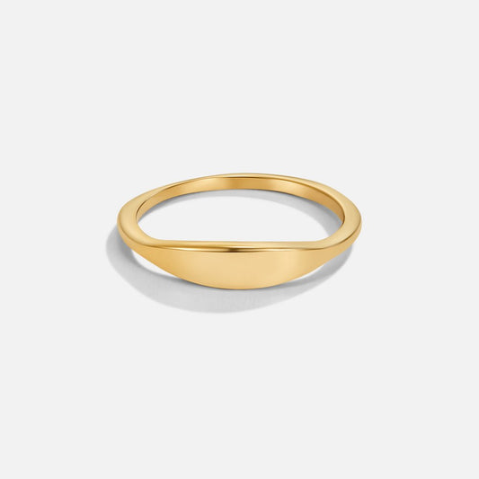Goldring Für Damen Benedita Aus Feinem Gelbgold Mit Hochglanz Minimalistischer Eleganter Schmuck Für Jeden Anlass