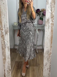 Camilla - Zweiteiliges bedrucktes Casual-Set