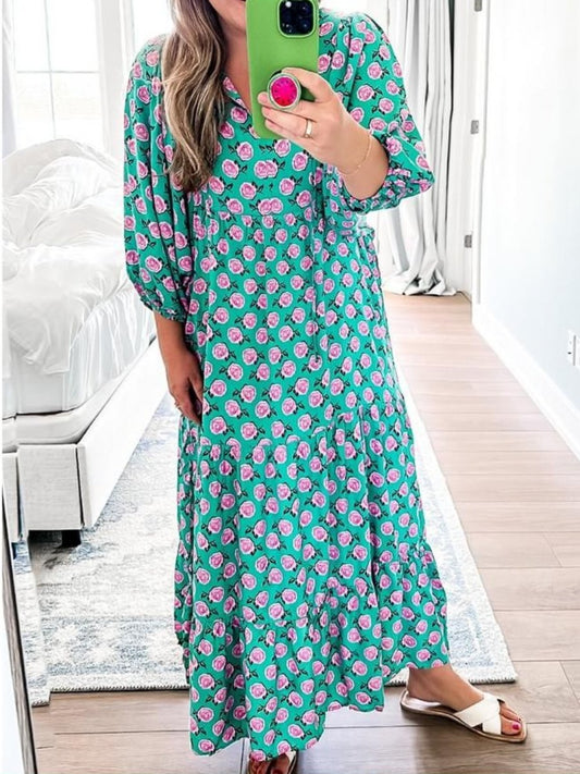 Lari - Lässiges Maxikleid mit Blumenmuster