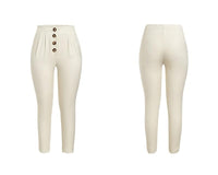 Peggy - Lässige, lockere Hose mit hoher Taille