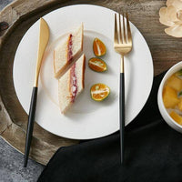 Modernes goldenes Besteckset – 24-teilig