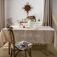 Tischdecke aus Naturleinen